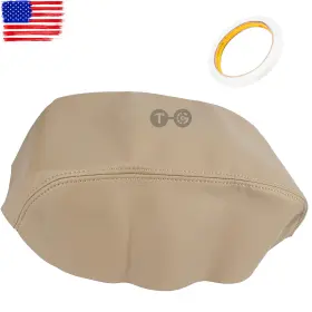 Topgearsltd 710359865433 Fits 2007-2011 Toyota Camry Leather Center Console Lid Armrest Cover Tan Beige