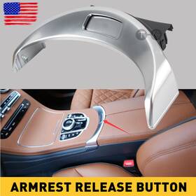 Topgearsltd 710422566946 Center Console Armrest Box Release Button Trim Cover Fit For Benz W205 C Class