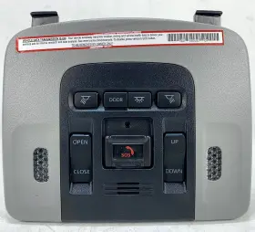241-13910 Toyota 2021-2023 Camry Roof Overhead Console With Sunroof 7 Touch Screen Gray Oem