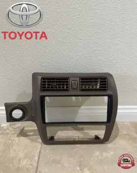 55405-ac010 Toyota 1995-1999 Avalon Front Center Climate Trim Bezel Assembly Brown Oem