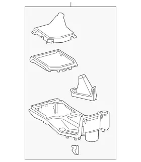 58804-04050-c4 Toyota Genuine Console Trim Panel