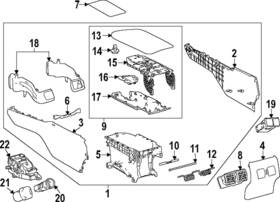 Toyota 58810-aq020-c8 Genuine Center Console