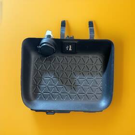Toyota 588130r060c2 Oem Rav 4 Console Storage Compartment Tray And 12v Power Outlet 2019-2023