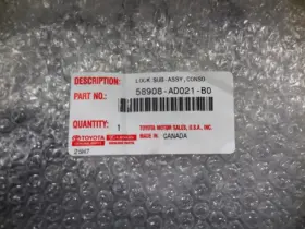 58908-ad021-b0 Toyota Genuine Lock Sub-assembly Console Compartment Door