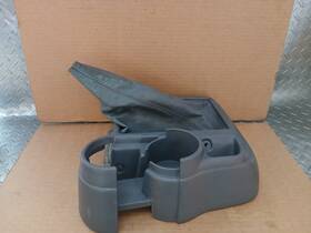 Toyota 9501tac 1996-2002 Tacoma Center Floor Console Shifter Bezel And Cup Holder Gray