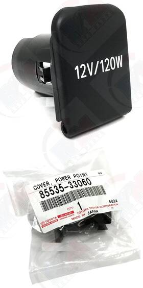 Toyota Genuine Parts 85535-33060 Cigarette Lighter Ac Power Outlet Socket Cap Cover Plug For