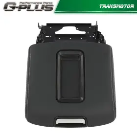 Lid4501bbk Transmotor2013 Center Console Armrest Lid Leather Fit For Chevrolet Suburban Gmc 15-19