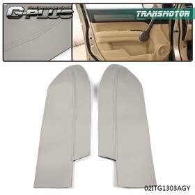 Transmotor2013 Tra11541 Fit For 07-12 Honda Cr-v Crv Front Door Panels Armrest Cover Gray 2pcs