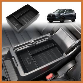 Triplealiners 3a-crvt For Cr-v 2024 2023 Center Console Organizer Leather Black
