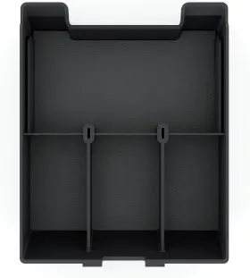 Rvn-armrest-1 Twraps Rvn-armrest-1- Armrest Organizer For Rivian R1t And R1s Moving Tray Storage Box Black
