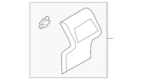 17a-864-298-b-rm5 Volkswagen Genuine Rear Trim