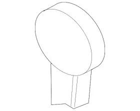 1j0-864-279-e-2ql Volkswagen Genuine Hinge Cover