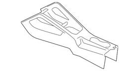 Volkswagen 1k0-863-243-c-82v Genuine Front Console