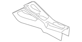 1k0-863-243-c-82v Volkswagen Genuine Front Console