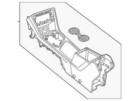Volkswagen 2gj-863-241-c-82v Genuine Front Console
