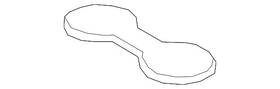 Volkswagen 3cn-863-301-a-82v Genuine Trim Plate Insert