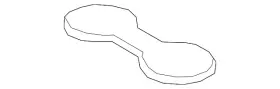 3cn-863-301-a-82v Volkswagen Genuine Trim Plate Insert