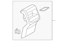 561-864-298-b-92w Volkswagen Genuine Rear Trim Panel