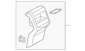 Volkswagen 561-864-298-f-82v Genuine Rear Trim Panel