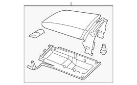 Volkswagen 5c6-864-207-b-wye Genuine Armrest