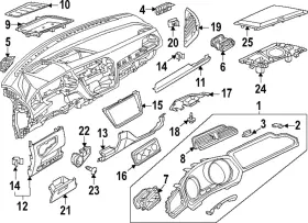 5nn-858-168-5ap Volkswagen Genuine Storage Tray Insert