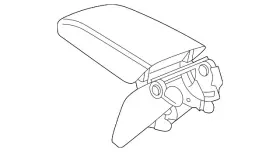 5nn-864-207-c-ice Volkswagen Genuine Armrest 5nn-864-207-c-ice Volkswagen Genuine Armrest