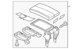 Volkswagen 7p6-864-207-b-jf7 Genuine Armrest Assembly