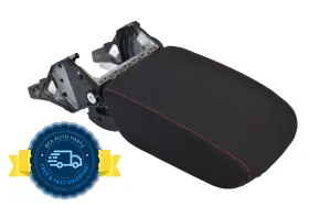 Gm-864-207-c-bdl Volkswagen 2016-2019 Golf Gti Center Console Black Red Stitching Armrest Lid Oem