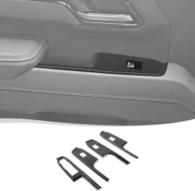 23081202 Voodonala For Chevy Silverado 2022 Car Door Window Carbon Fiber Black