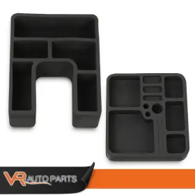 Zp-02itg12f6abk Vr Auto Parts Floor Console Organizer Inserts Set Fit For 78-96 Ford Bronco F-150-f-350 Pickup