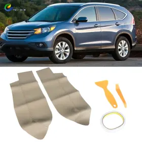 Ea1184454su Wflnhb Leather For 2007-2012 Honda Cr-v Crv Front Door Panels Armrest Cover Beige Tan