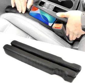 Ymt-a01 Wuzno Leather Car Seat Gap Filler 2 Pack Universal Stopper/catcher To Fill