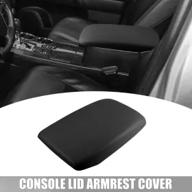 X Autohaux 734301218801 Center Console Armrest Cover For Toyota Highlander 09-14 Faux Leather Black