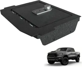 Cp030200216 Xdeer Center Console Safe Gun Vault For Dodge Ram 1500 2500 2009-18 Steel Storage Box
