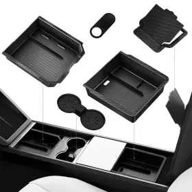 Tt01 Xintuo 5pcs Center Console Organizer Tray For Tesla Model Y - Storage Accessories