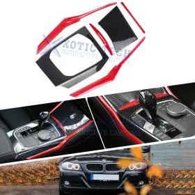 Kt226rcf Xotic Tech Sporty Inner Central Gear Shift Media Panel Cup Holder Abs Trim Kit For Bmw G20