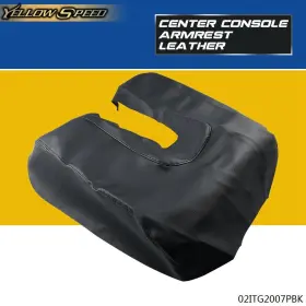 Yew62512 Yellowspeed Fit For Toyota Tundra 2014-2019 Center Console Armrest Leather Synthetic Cover