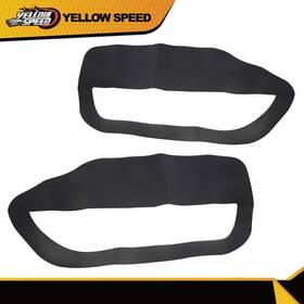 Yellowspeed Yew78724 Fit For 05-09 Ford Mustang Black Pair Leather Door Panel Insert Card Cover Kit