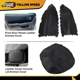 Pilot09-15 Yellowspeed Yew81195 Front Door Panel Armrest Cover Center Console Lid Fit For Honda