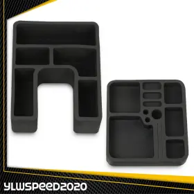 V-02itg12f6abk Ylwspeed20 Floor Console Organizer Inserts Fit For Ford Bronco 78-96 F-150-f-350 Pickup