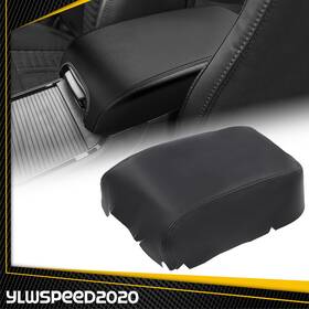 Ylwspeed20 V-02itg3710abk Leather Center Console Lid Armrest Cover Black Fit For 2011-2022 Dodge Charger
