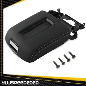 V-02itn4501bbk Ylwspeed20 Blk Center Console Armrest Lid Fit For 15-19 Chevrolet Suburban Tahoe Gmc Yukon