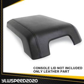 Ylwspeed20 V-02scb1202abk Real Leather Console Lid Armrest Cover Fit For 2011 - 16 Ford F-250 Super Duty