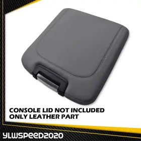 V-02scb3724agy Ylwspeed20 Leather Center Console Armrest Lid Cover Fit For 2013 - 18 Dodge Ram 1500 Gray