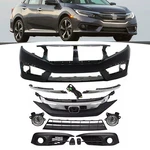 For 2016-2018 Honda Civic Sedan Front Bumper Upper Lower Grille W/ Fog Light New. Price: $242.09.
