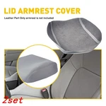 2X Fits 09-15 Honda Pilot Leather Center Console Lid Armrest Cover Skin Gray New. Price: $28.99.
