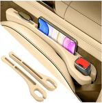 2-PACK Car Seat Gap Filler With Phone Holder Universal Side Organizer, Beige New. Price: $7.99.