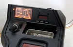 1979-1986 Ford Mustang Black Center Console And Information Clock Armrest Used. Price: $675.00.