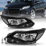 Halogen Headlights 2012-2014 Ford Focus With Bulbs Black Left +right Pair New. Price: $88.99.