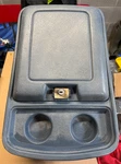 80-91 Ford F150 F250 F350 Bronco Center Console Blue Used. Price: $225.00.